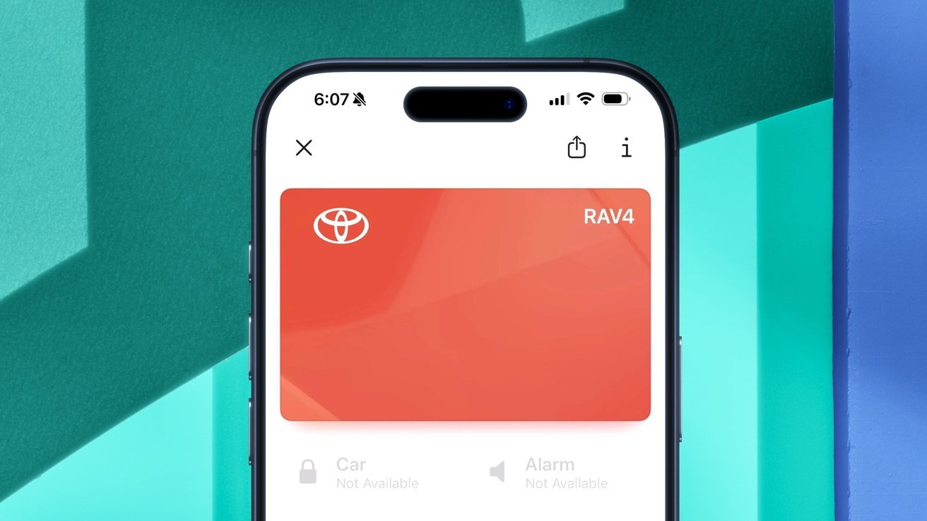 Apple Car Key is now available on the 2026 Toyota Rav4