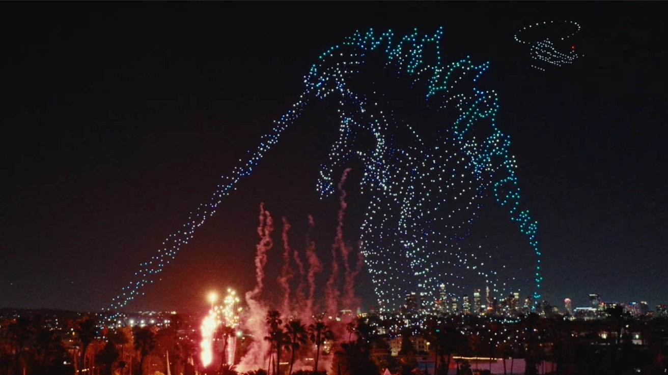 Apple TV's Kaiju-sized 'Monarch' drone show sets new world record