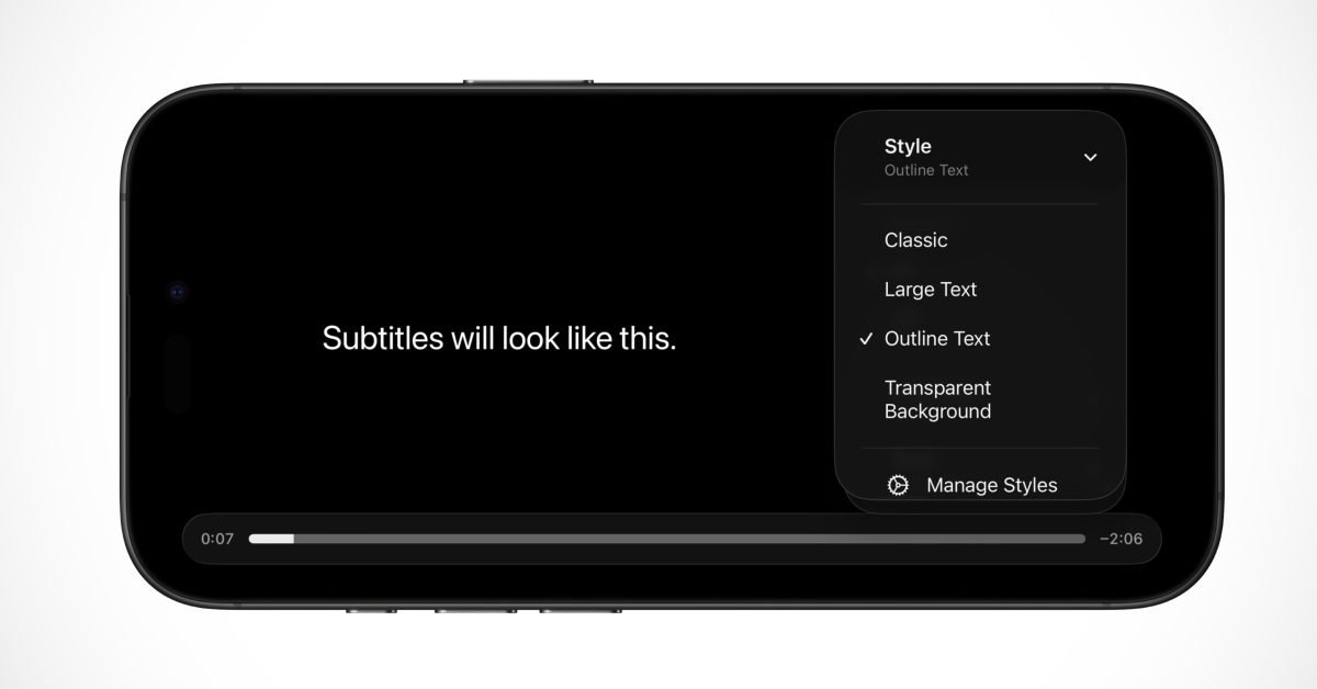 Apple makes it easier to customize the look of subtitles on iPhone - 9to5Mac