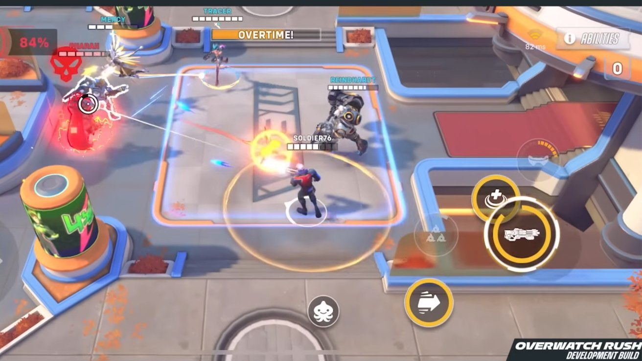 Blizzard's 'Overwatch Rush;' it resembles an iPhone shooter