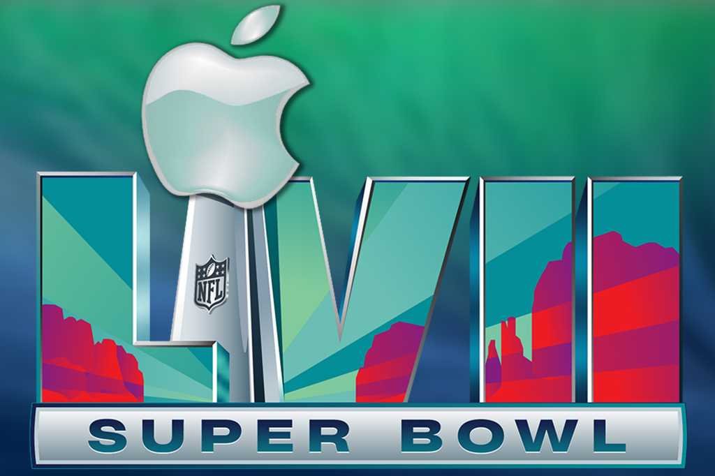Super Bowl logo with Apple logo