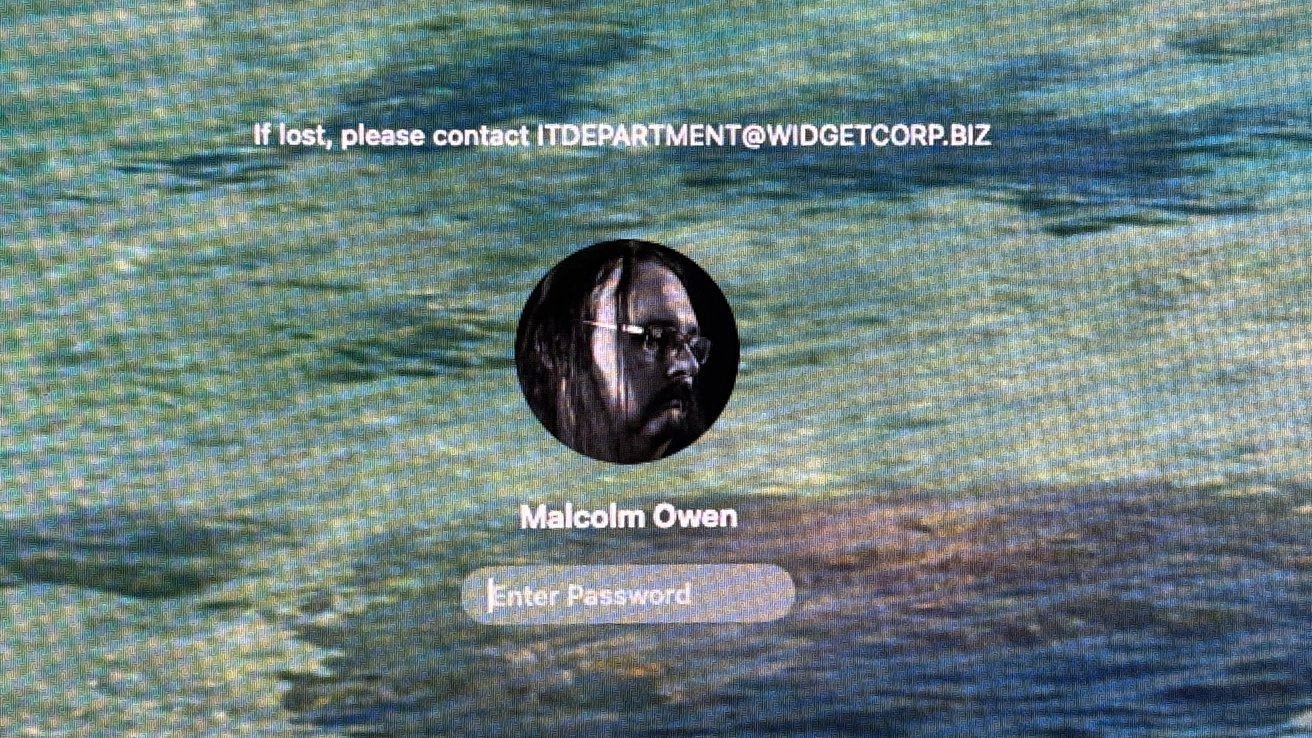 How to add, change and remove lock screen message in macOS