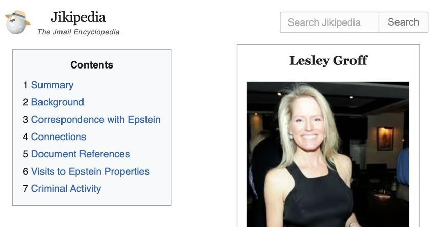 Jikipedia turns Epstein's emails into an encyclopedia of his powerful friends