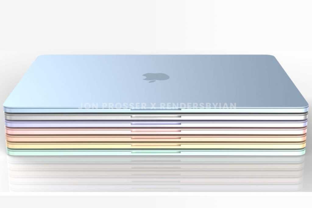 MacBook air in colors