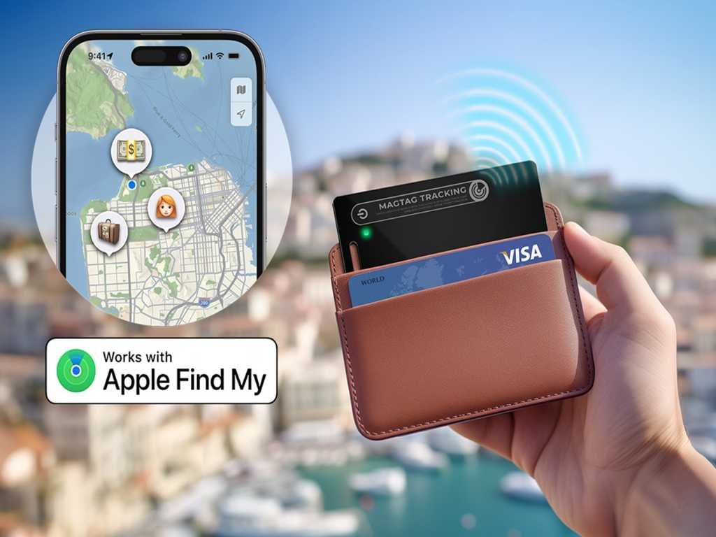 MagTag Ultra Slim Tracker Card - Works with Apple Find My App