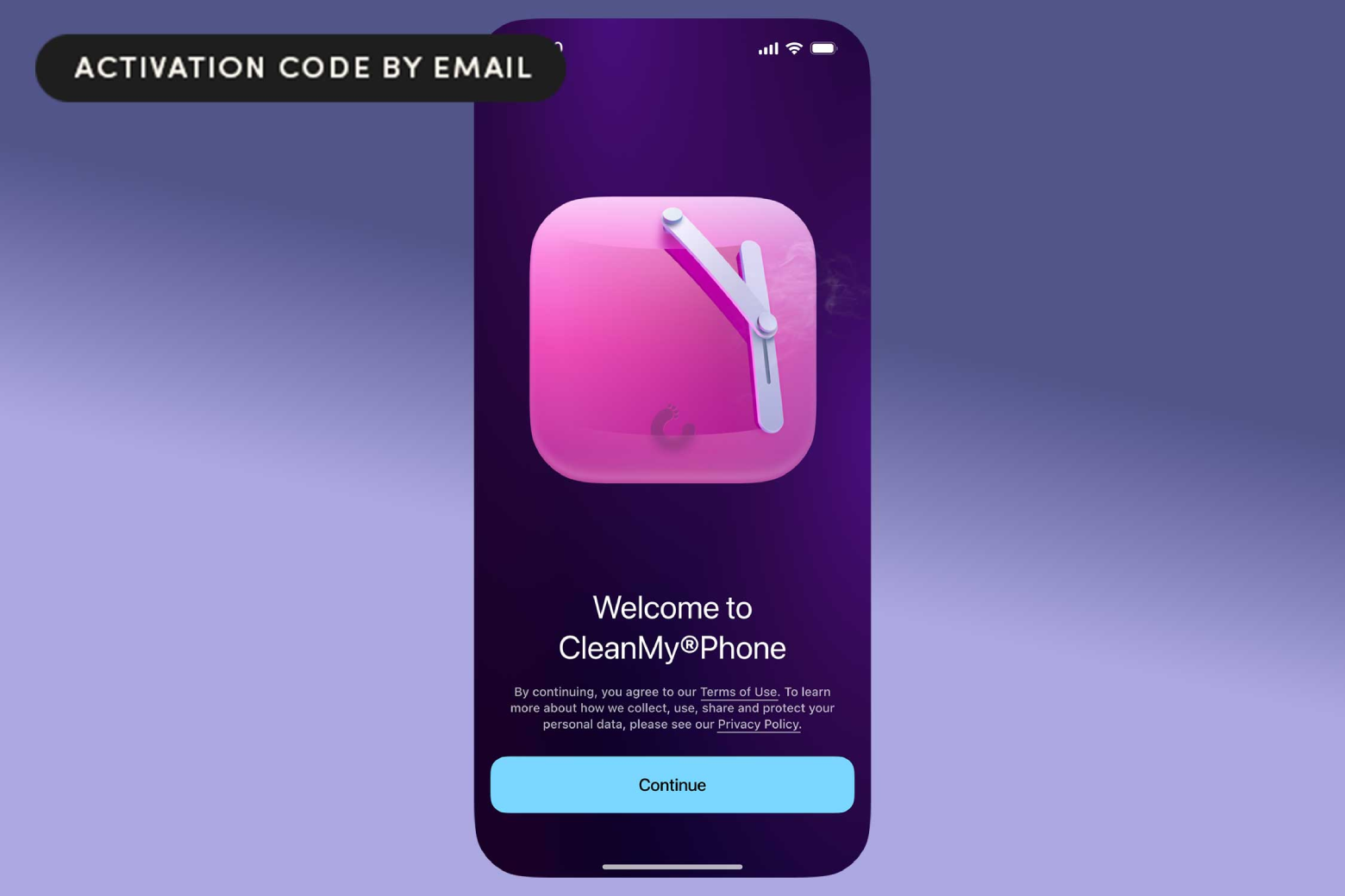 CleanMy®Phone opened on an iPhone device