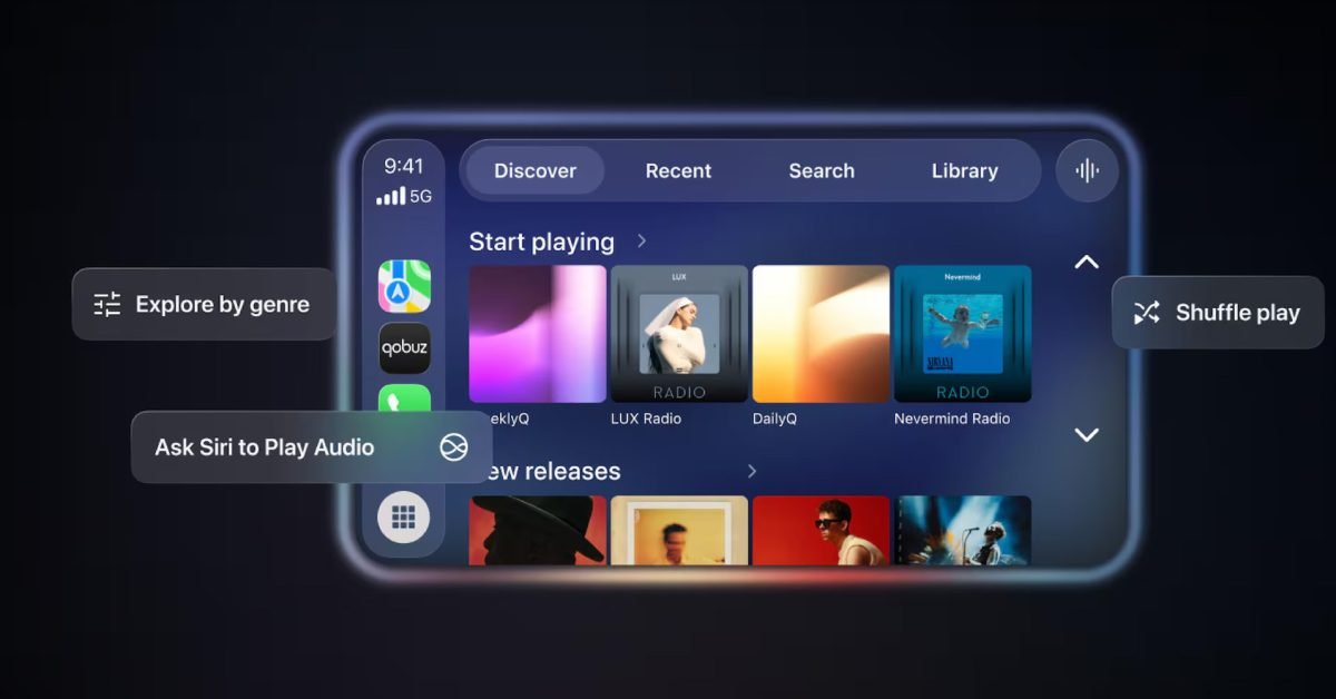 Qobuz launches new CarPlay app, Siri integration - 9to5Mac