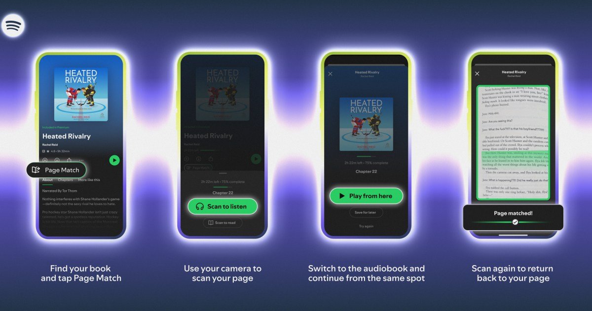 Spotify's Page Match syncs your audiobooks and your physical books