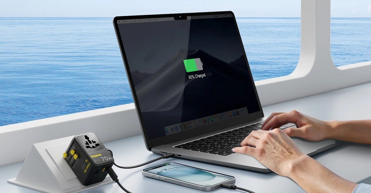The Baseus 6-in-1 Retractable Travel Adapter is on sale at its lowest price ever