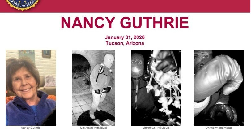 The FBI has released recovered footage from Nancy Guthrie's Nest camera