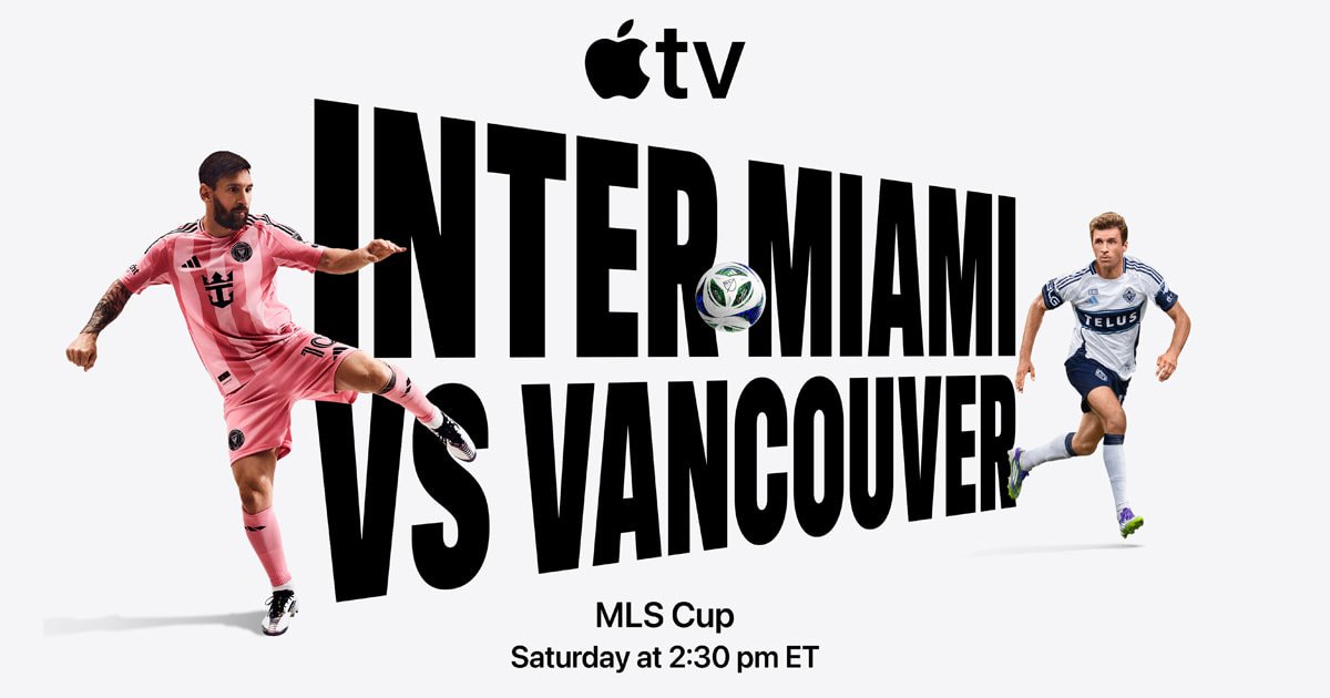 The MLS Cup is streaming for free on Apple TV this Saturday