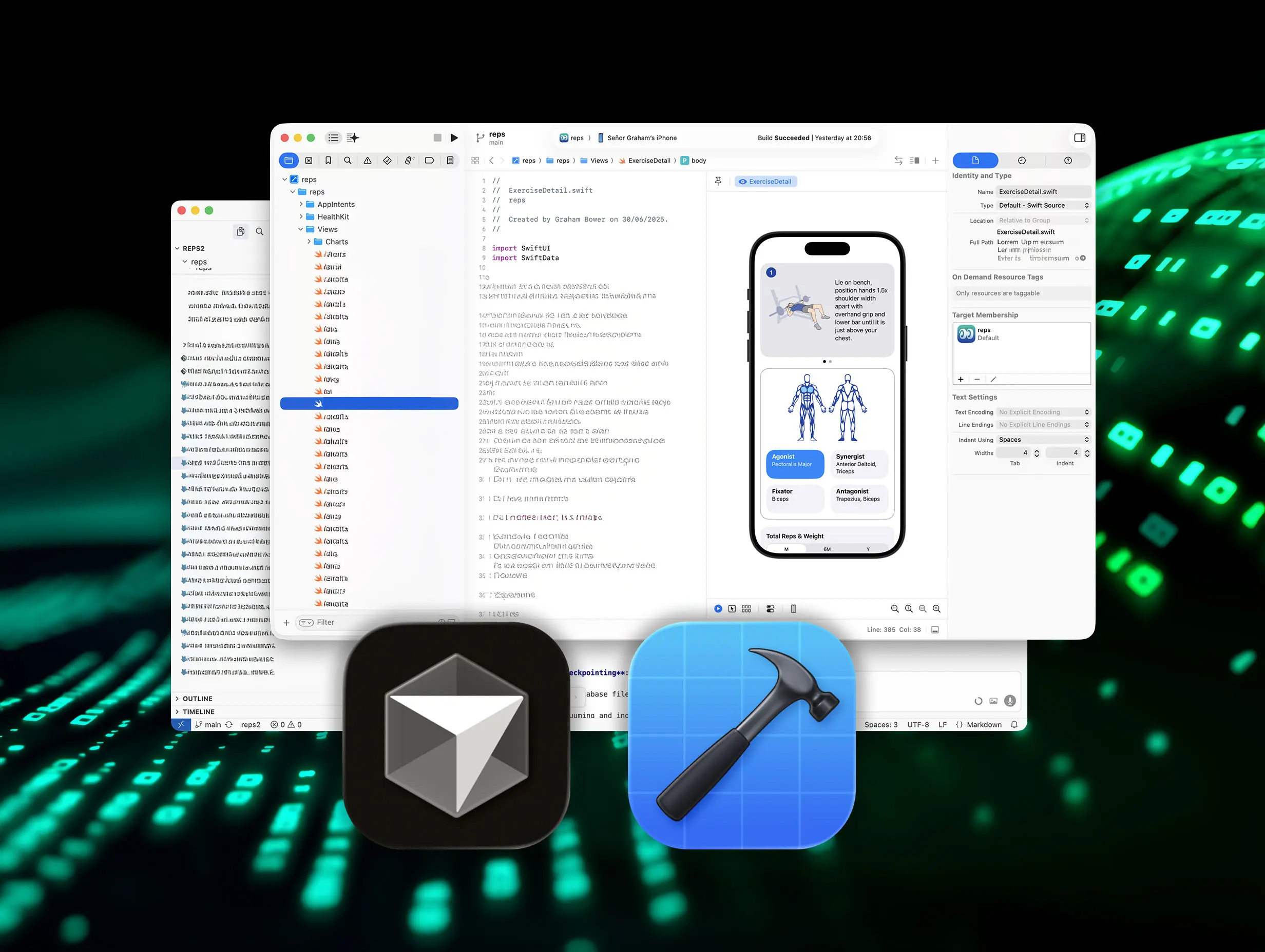 Reps & Sets was built with AI coding tools, but it took more than just a few prompts