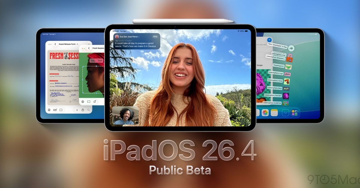 iPadOS 26.4 public beta is now available, here are all the new features - 9to5Mac